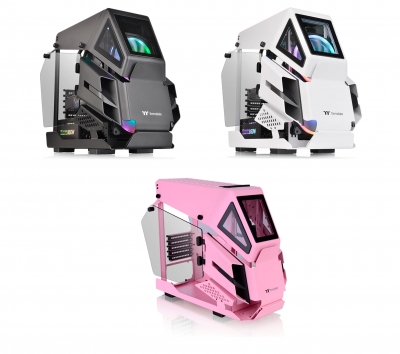 Gabinete MICRO ATX Thermaltake AH T200 SNOW NEGRO ROSA