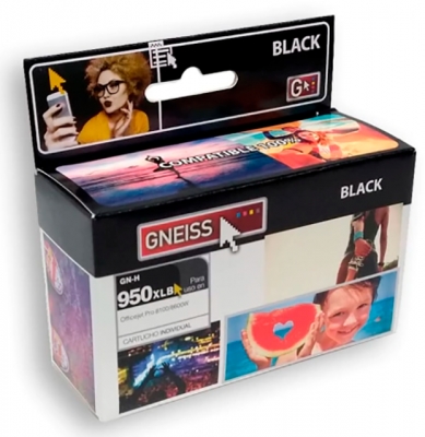 CARTUCHO TINTA GNEISS 950XL NEGRO Officejet Pro 8100 8600w