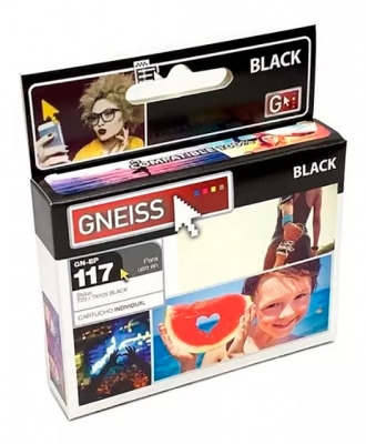 CARTUCHO TINTA GNEISS 117  NEGRO  PARA EPSON