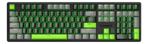 Teclado Gamer Mecanico Gamemax Retroiluminado Ingles Pcreg Negro Inglés
