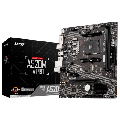 MOTHERBOARD MSI A520M-A PRO - AM4
