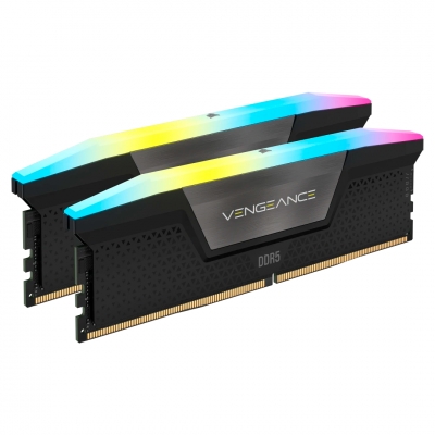 MEMORIA DDR5 CORSAIR 32GB 2X16GB 5600MHZ VENGEANCE RGB BLACK