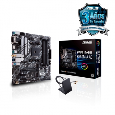 MOTHERBOARD ASUS PRIME B550M-A AC - AM4
