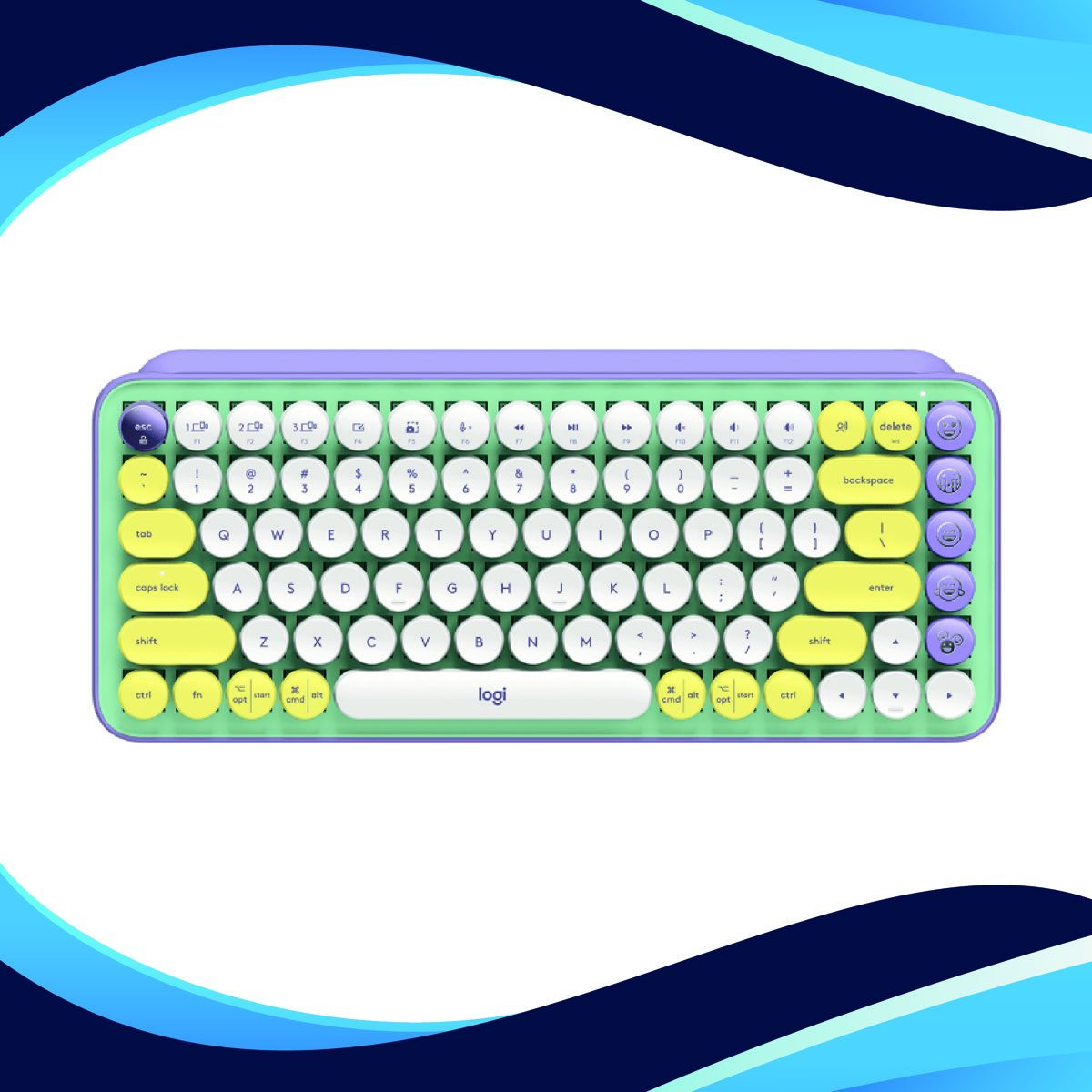 Teclado Wireless LOGITECH POP KEYS MECHANICAL FRESH VIBES