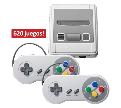 Consola Nippongame 8 Bits Retro + 2 Joysticks + 620 Juegos
