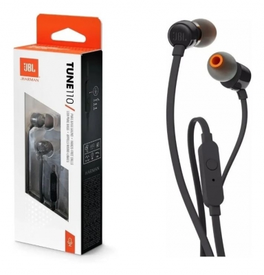 Auriculares JBL T110 Pure Bass Sound 3.5mm con Micrófono